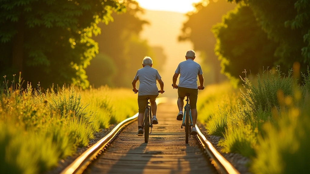 Ciclistas en la vía verde histórica